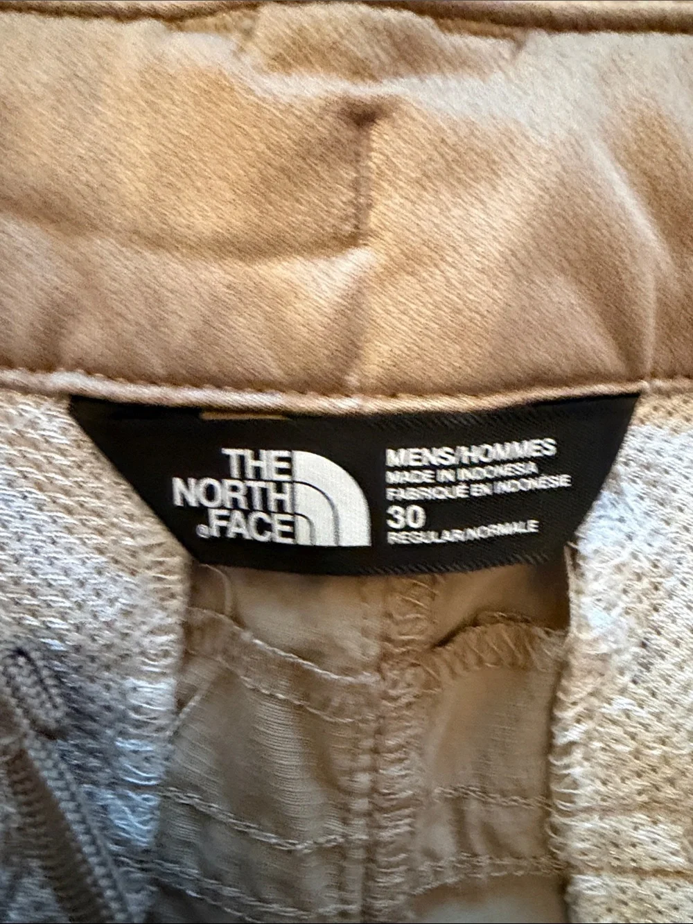 The North Face Men's Khaki/Tan Hybrid Outdoor dryquick Shorts. Sz 30